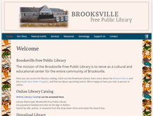 Tablet Screenshot of brooksvillelibrary.org